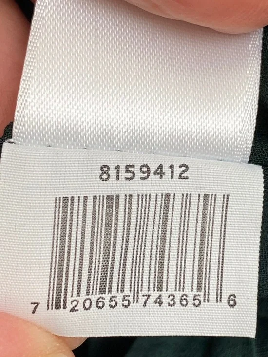 1.STATE Satin Pleated Accordion Midi Skirt in Green Size 6 - Picture 7 of 8